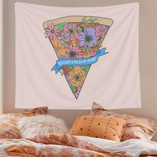 Pink Tapestry Room Aesthetic Floral Pinky Wall Hanging Tapestries Cute Fashion Lady Girls Kawaii Decor Decoration Mural Tapiz