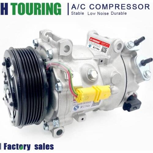 Sanden SD7C16 1342 1301 1322 9684141780 9671451380 6453ZS 648756 Auto car air ac compressor For Peugeot Citroen 6453ZE 6453ZT