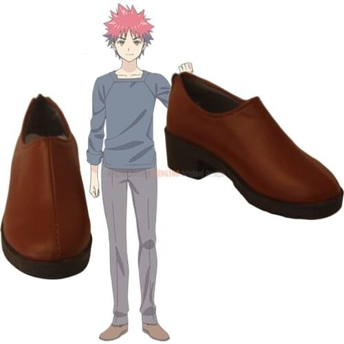 Soma Yukihira Shoes Cosplay Shokugeki no Soma Yukihira soma Cosplay Boots Red Shoes Custom Made