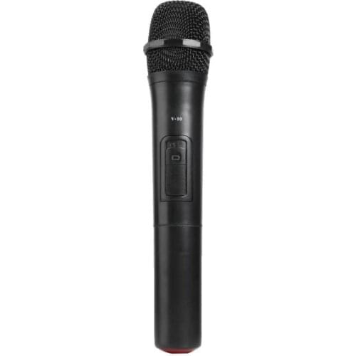 V10 Smart Wireless Microphone 261.80MHz Home Party Handheld Mic with USB Receiver for Karaoke Studio Radio Speech Loudspeaker