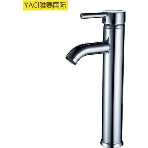 Vidric Copper basin heightening hot and cold faucet Counter basin / art basin faucet