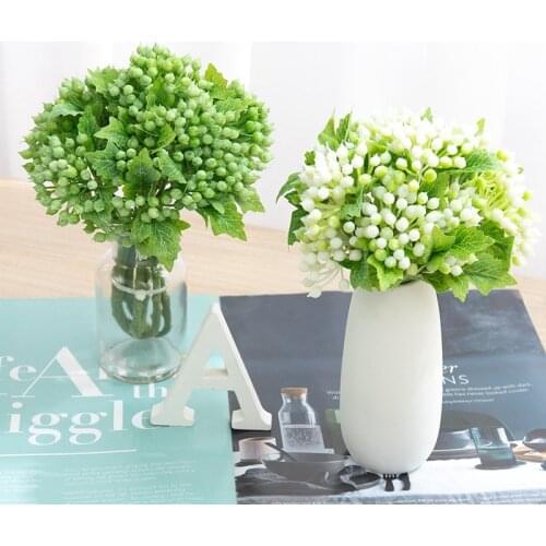 1 Bouquet Artificial Berries Flower Gypsophila Fake Plants Branch Home Wedding Party Decor Accessories Christmas Table Ornaments