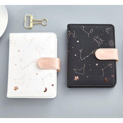 1PC Star Moon PU Leather Notebook Paper Journal Diary Planner Journal Notepad Stationary Kids Gift
