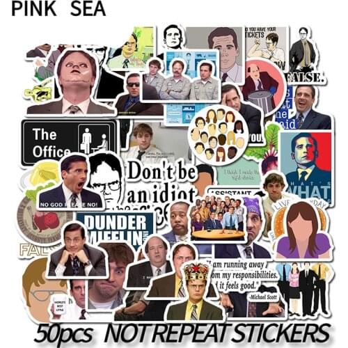 10/30/50Pcs/lot OFFICE TV SHOW Waterproof Fun Sticker Toy Luggage Sticker Motorcycle and Luggage Notebook DIY Sticker