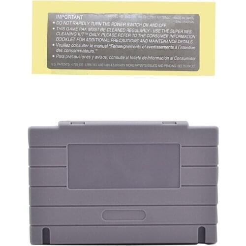 10 pcs a lot Game Cartridge Plastic Shell Replacement for S-N-E-S with back sticker US Version