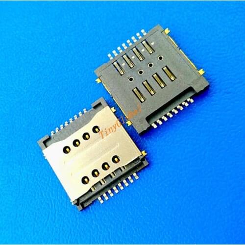 2pcs/lot Coopart new sim card reader socket for Lenovo S660 A690e S686 S720i a780e A529 sim card connector Slot Tray