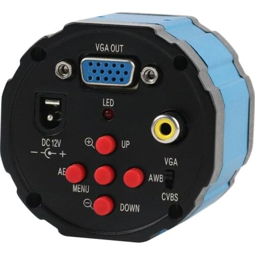 2 in 1 2.0MP 1080P Industrial Lab AV TV VGA Digital Electronic Video Microscope C mount Camera For Phone PCB BGA Soldering