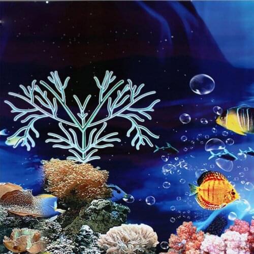 40/50cm(H) PVC Double Sided Aquarium Fish Tank Poster Background Decoration Aquarium Ocean Decorative Wall Background Poster