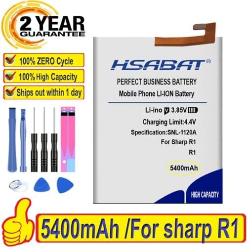 Top Brand 100% New 5400mAh 456080 Battery for Sharp R1 Batteries + free tools