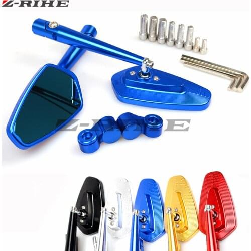 CNC aluminum motorcycle rearview mirror case for YAMAHA FZ1 FZ6 KAWASAKI Z800 Z1000 ER-6N HONDA SUZUKI GSR750 DUCATI