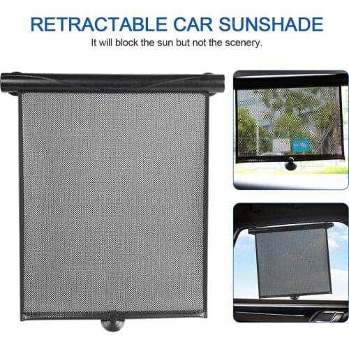 Car Sunshade Retractable Side Window Shade Sunblind Protection for Car Side Window Foldable Roller Curtain
