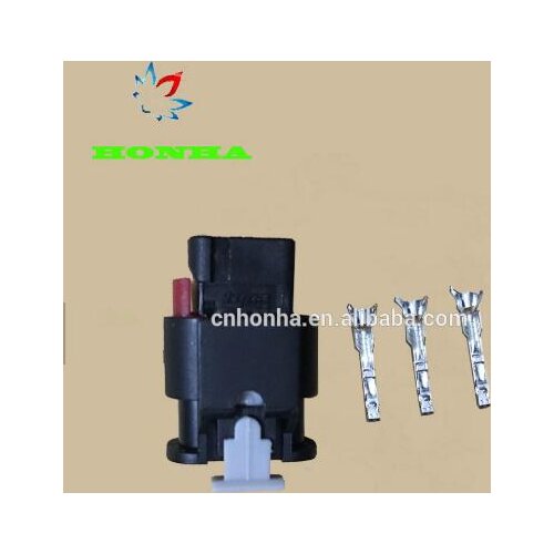 FREE shipping 100pcs/lot 1-1718644-1 4F0 973 703 PA66 3 Pin/Way Female Tyco Waterproof Automotive Connector