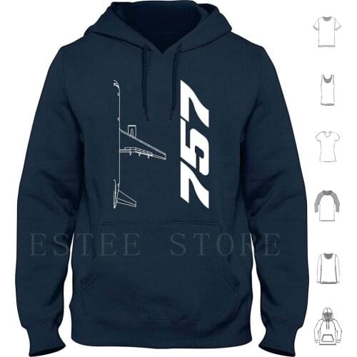 Boeing 757 Silhouette Top View Hoodie Long Sleeve Boeing Boeinglove Boeingfan Boeing Club 757 757Love 757Fan B757 Airplane