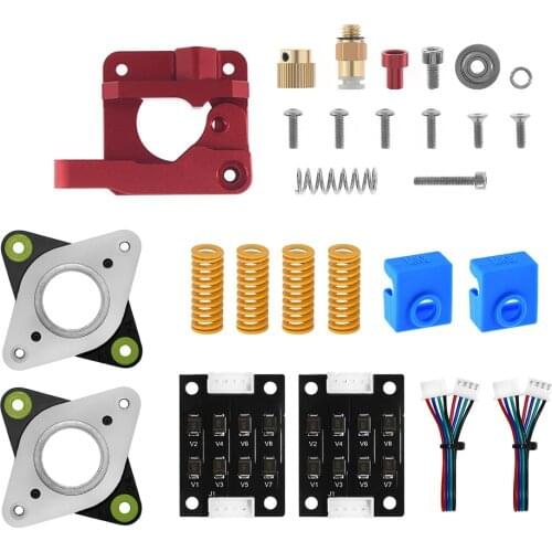 Two Trees 3D Printer MK8 Extruder Upgrade Kit Spring Extruder Sock Tube Stepper Dampers Smoother for Ender 3 CR10 CR-10S Printer