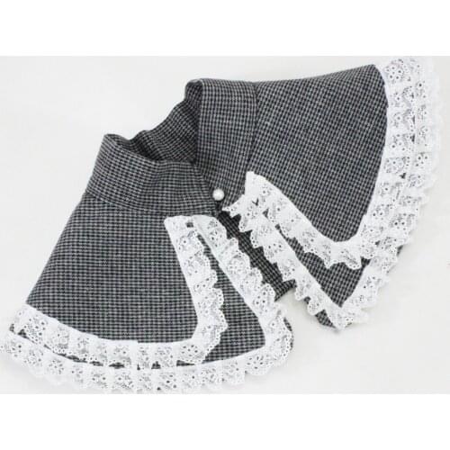 Double Layer Fake Collar for Women Removable Detachable Collar Shawl Half Shirt Sweater Blouse False Collar Ladies Shawl Wrap