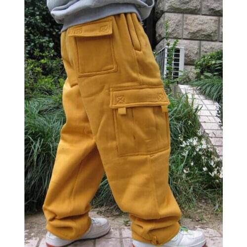 Hip Hop Joggers Sweatpants Men and Women Streetwear Big Pocket Cargo Pants Casual Straight Loose Baggy Trousers
