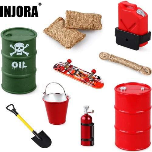 INJORA RC Car Simulated Decorations Tool Accessories for 1:10 RC Crawler Traxxas TRX4 TRX6 Axial SCX10 90046 AXI03007 Redcat MST