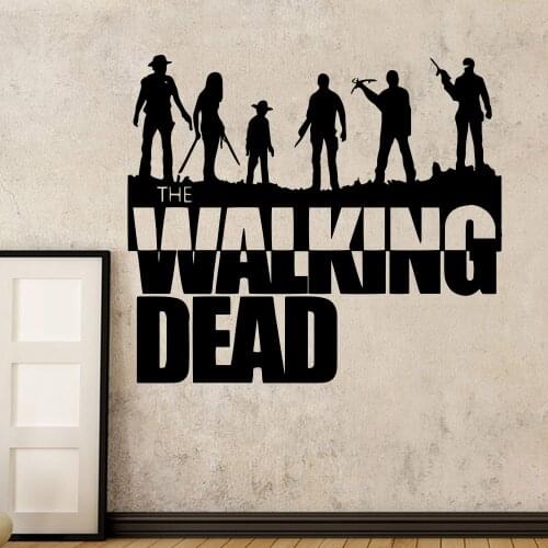 Classical The Walking Dead Wall Decals Sticker Mural Art Diy Poster For Room Decoration Bedroom Decor Wallpaper Wall-sticker