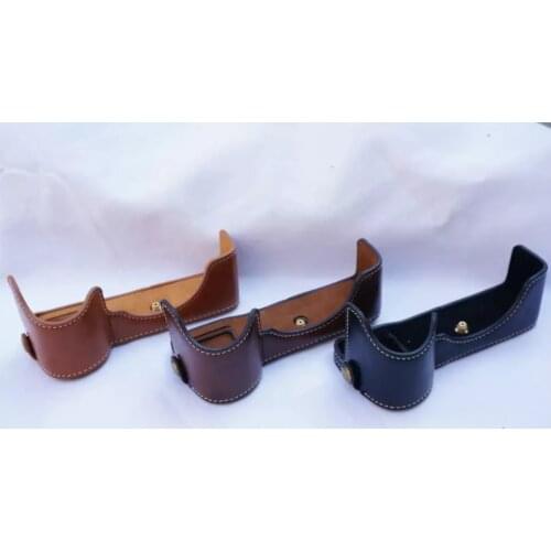 Leather Half Body Set Cover For Sony ILCE-7RM2 A7II A7R2 A7S2 A7M2 A7 markII Camera Bag Case With Battery Opening