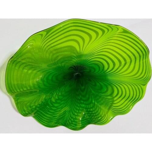 Round Decorative Glass Plate Wall Art Fashion Murano Glass Decorative Plates for Wall Hanging