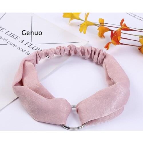 Fashion Women Girls Bohemian Hair Bands Headbands Vintage Cross Buckle Turban Bandage Elastic Elastic Band Hairband Accessories