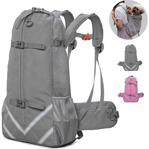 Outdoor Pet Dog Backpack Breathable Shoulder Dog Cat Carrier Bag For Medium Large Dogs Bulldog Backpack Adjustable Travel Bags