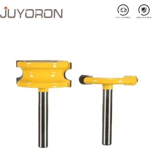 2Pcs 1/4" Shank 1/4" Diameter Flute and Bead Router Bit Set Wood Cutter Woodworking Cutter Woodworking Bits Wood Milling Cutter