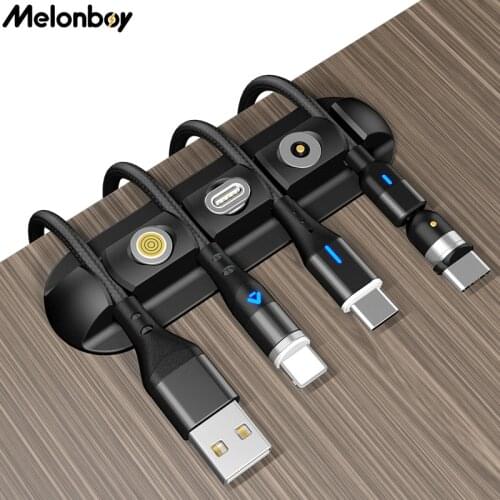 1/2/5pcs Silicone USB Cable Organizer Cable Winder Desktop Tidy Management Clips Cable Holder for Mouse Headphone Wire Organizer