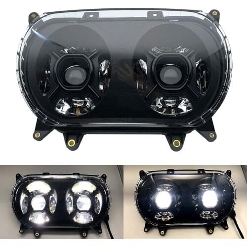 2021 Newest Motorcycle Dual LED Headlight For Road Glide 2015-2020 Motor Hi Low Headlamp Replacement For Road Glide 2015-2020