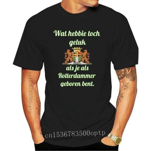 New Men T Shirt geboren in Rotterdam Women tshirt