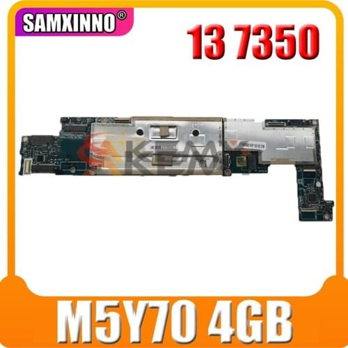 Original Laptop motherboard For DELL Latitude 13 7350 Core M5Y70 SR216 4GB Mainboard CN-0057NK 0057NK ZAU70 LA-B331P