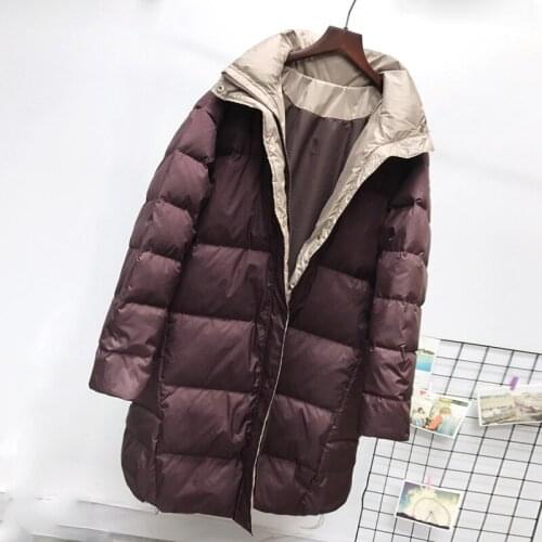SEDUTMO Winter Fashion Long Duck Down Jackets Women Warm Thick Oversize Coat Autumn Casual Slim Pocket Parka ED1392