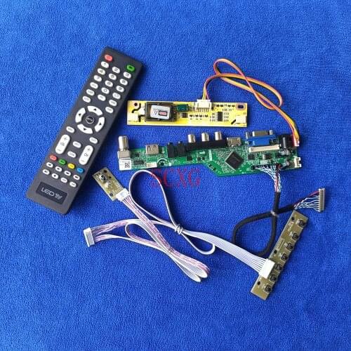 KitAnalog signal 20-Pin LVDS 1024*768 Fit TM150XG/TMS150XG1/MT150XN01/MT150XN03 HDMI-compatible USB VGA 2CCFL Controller board