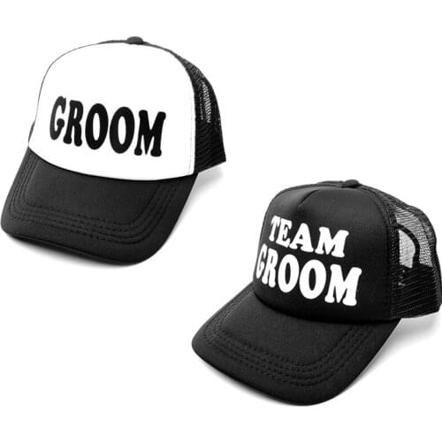 Team groom Bride to be Bridesmaid gift hat Cap Bachelorette hen Party travel beach pool Wedding Bridal Shower decoration favor