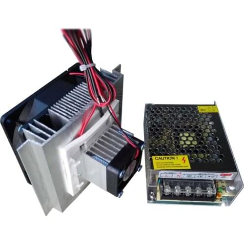 60W DIY Semiconductor Refrigeration Cooling System Kit Cooler Fan Finished Kit Cooler Conduction Module Fan