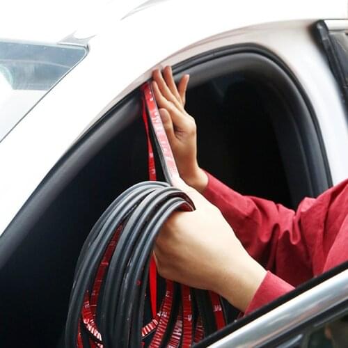 L-type Car Door Rubber Seal Strip Double Layer Sealing For Volkswagen Golf Tiguan KIA RIO K2 Hyundai Solaris Accent