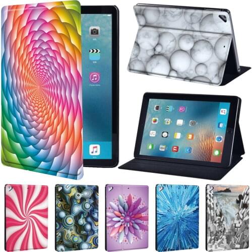 For Apple IPad Air 1/2 9.7" Folding Cover Tablet Case for Air 3 10.5" 2019 /Air 4 2020 10.9" PU Leather Stand Tablet Cover