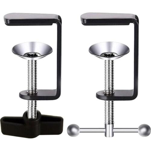 Aluminum Alloy Replacement C-Clamp Desk Light Clamp Mount Holder Cantilever Bracket for Desktop Table Lamp M5TB