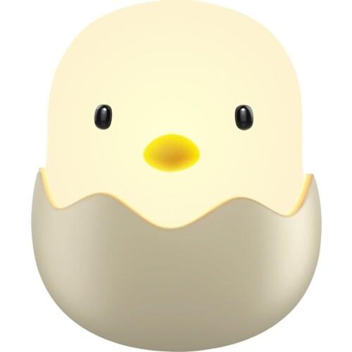 Night Light for Kids Baby Nursery Lamp with Touch Controls Cute Chick Bedside Lamp for Breastfeeding USB Rechargeable Light