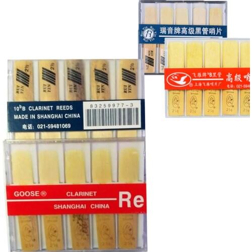 10pcs Reeds Strength 2/2.5/3 Clarinet Reeds Reed for Bb/bE Clarinet