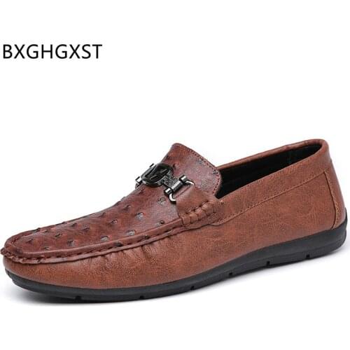 Slip on Shoes Men Leather Casual Shoes Coiffeur Loafers Mens Korean Fashion Luxury Designer Shoes Men High Quality Zapatillas