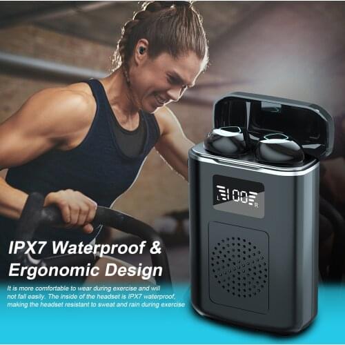 TWS Wireless Headphones Bluetooth Earphones Noise Canceling Sports Waterproof Headset Stereo Wireless Earbuds With Microphone