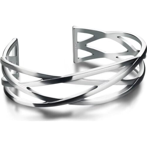 Bohemia 925 Silver Cross Mesh Charm Bracelets & Bangles For Women Adjustable Bracelet Pulseira Feminina Jewelry gift