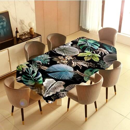 Indoor And Outdoor Art Decor With Tablecloth With Vintage Bohemian Color Green Background