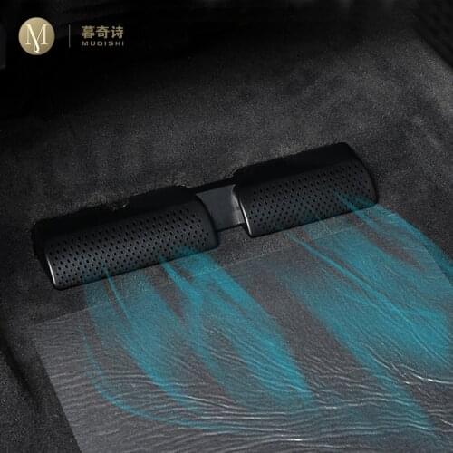 For Audi Q5 2018 2019 2020 Automotive interior Seat air vent cover Accessories Refit Protective decorativer Air outlet ABS 2PCS