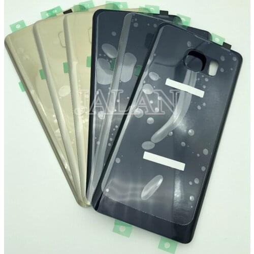 Sm2pcs back battery door Cover for sm Note 5 damaged back Cover housing case replacement repair refurbished with high quality
