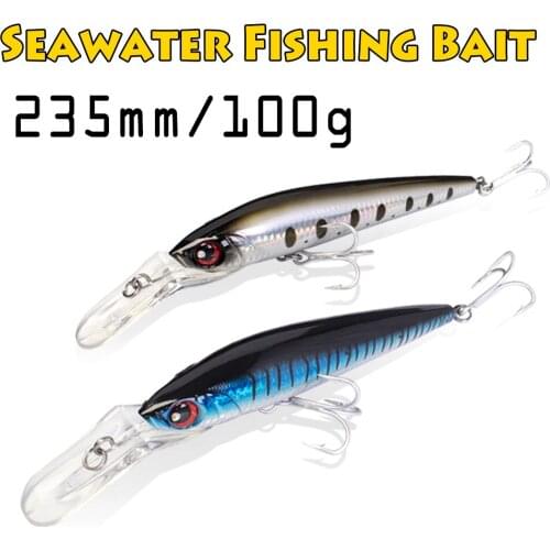 Lure 23.5CM 100G Sinking 7-9m Depth Hard Carp Fishing Lures Artificial Bait Wobbler Hard Lure for Feawater Fishing Bait