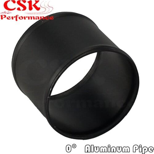 76mm 3.0" Inch L=76mm Aluminum Hose Adapter Tube Joiner Pipe Coupler Connector Black