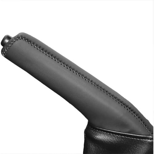 Car Handbrake Covers Case for TOYOTA RAV4 2013 Car Styling Auto Decoration Genuine Leather Grips