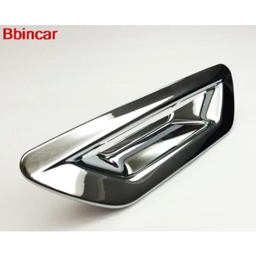 Bbincar Accessories ABS Chrome Rear Tail Trunk Boot Door Cup Bowl Handle Cap Trim For Ford Edge 2015